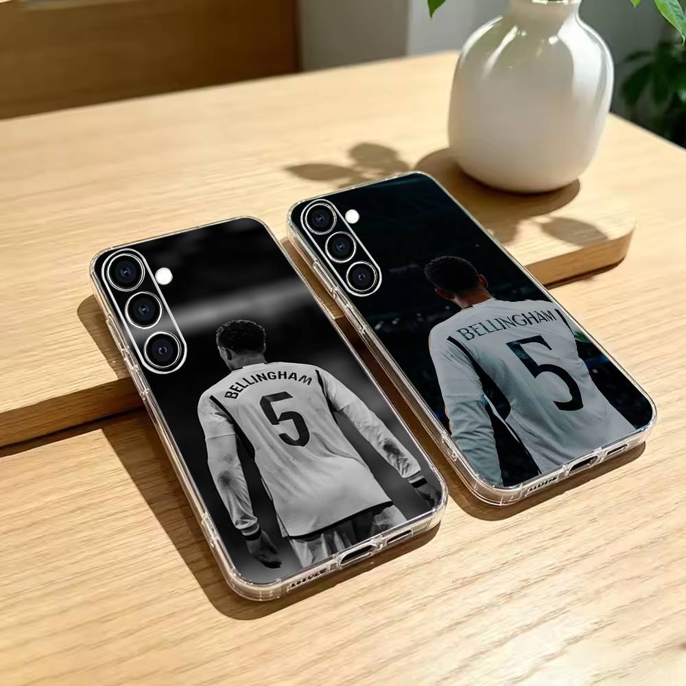 Phone Cases Jersey - B-Bellingham N-No.5 Voetbalshirt Telefoonhoesje voor transparant