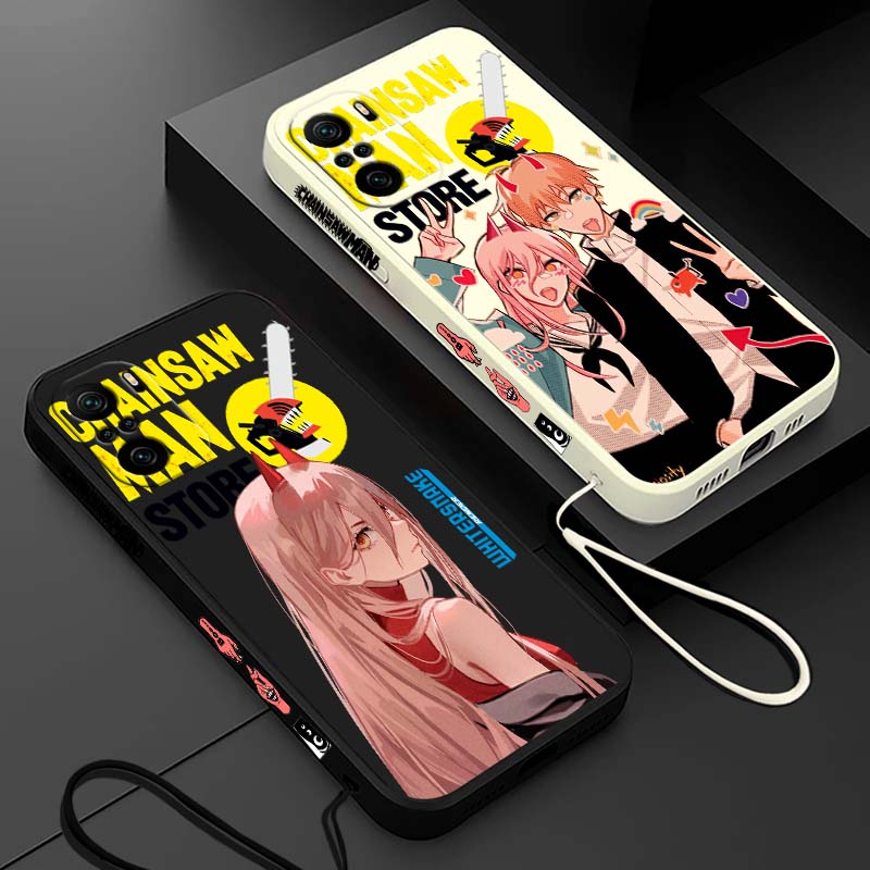 Silicone Liquid Case - Anime Chainsaw Man Denji hoesje voor