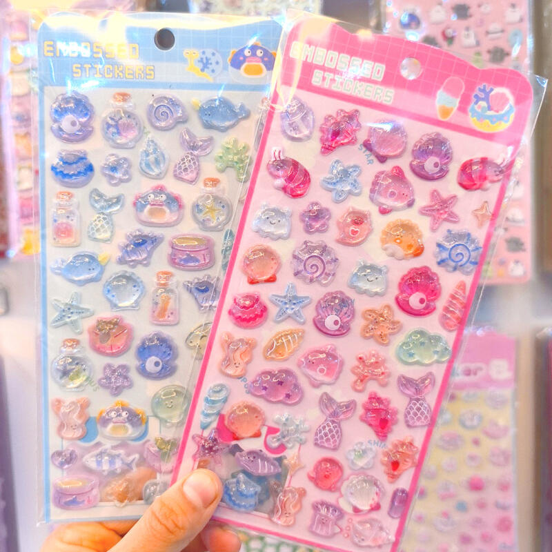 Phone Cases For Boys - Oceaan 3D reliëf oceaanschelpen 3D kristal