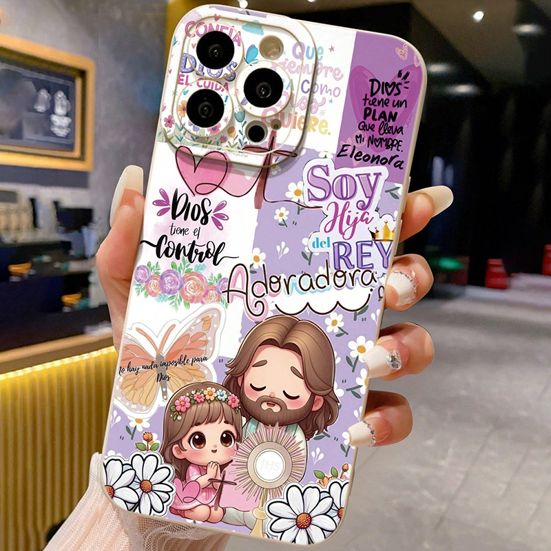 Phone Cases Jesus - Religieuze kleurrijk beschilderde Jezus TPU zachte