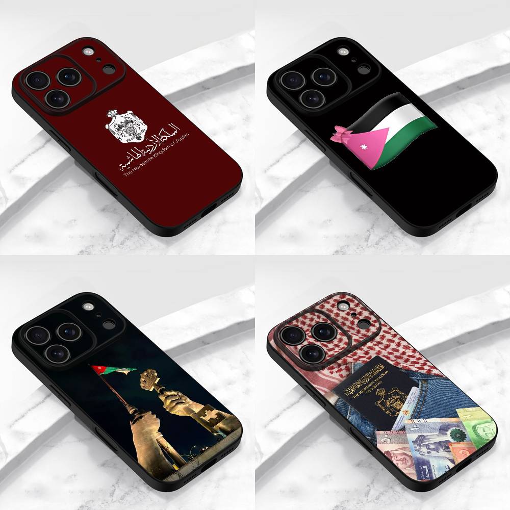 Phone Cases Jordan - Paspoort Vlag Jordan Nationaal Embleem Telefoonhoesje