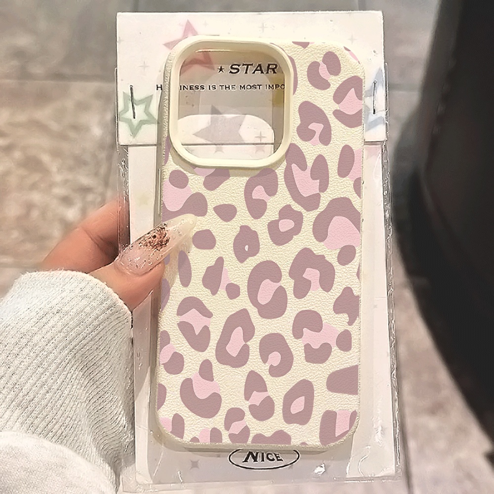 Phone Cases Leopard Print - Paarse luipaardprint telefoonhoesje voor iPhone 17