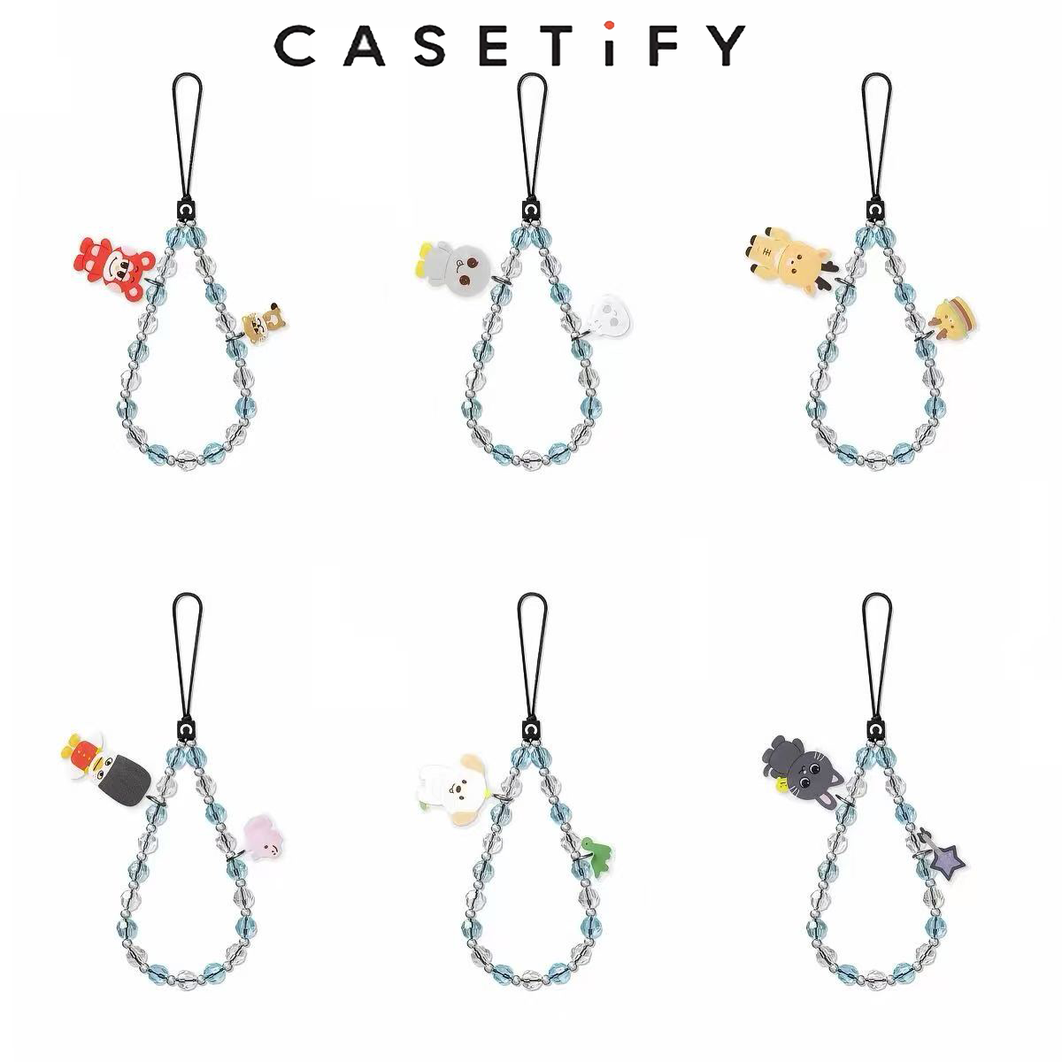 Phone Cases With Straps - CASETiFY Schattig cartoonfiguur telefoonbandje met kralen/kristallen