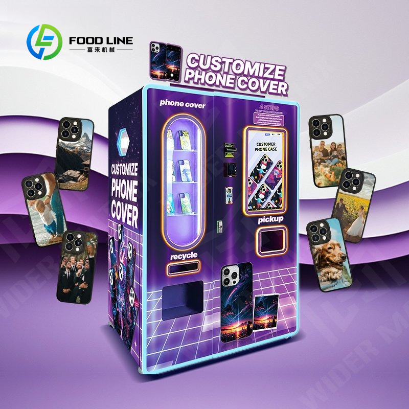 Phone Cases Vending Machine - DIY Telefoonhoesjesmachine Digitaal Touchscreen Zelfbediening Intelligente
