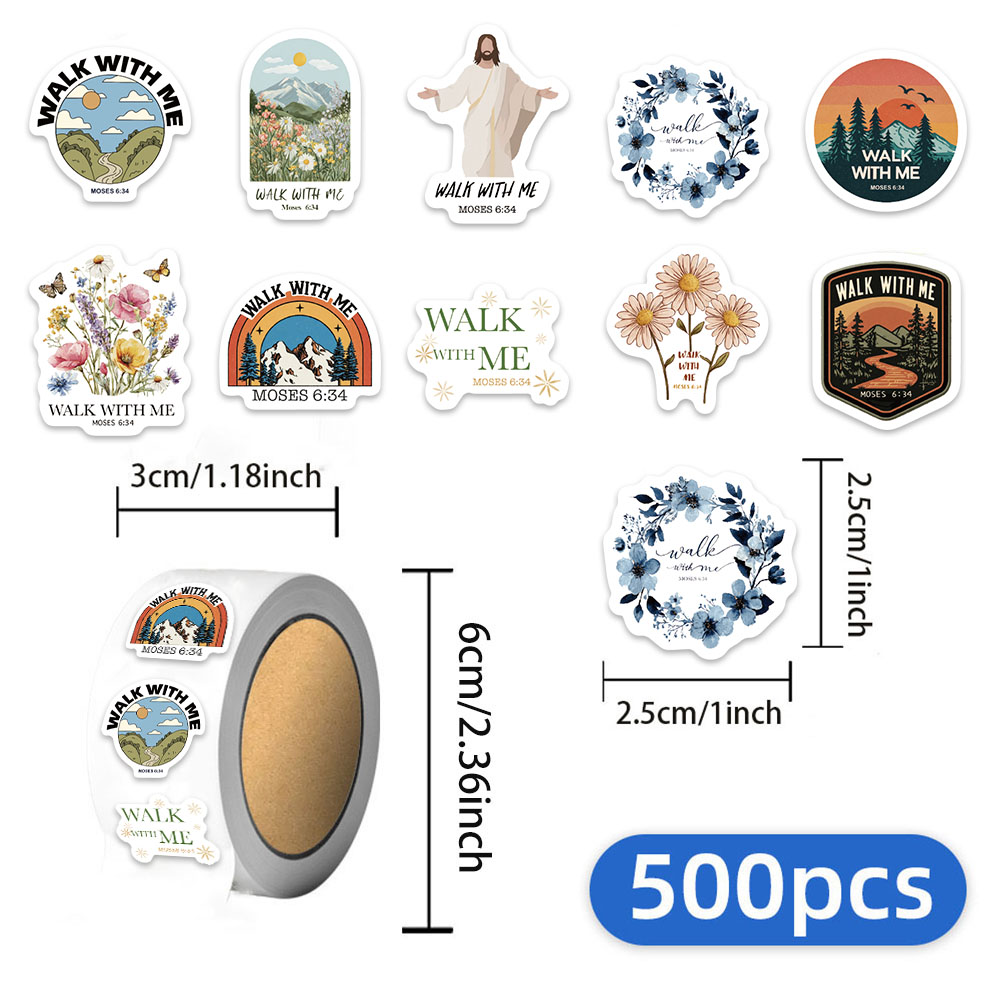 Phone Cases Jesus - 500 stuks Jezus met mij cartoonstickers,