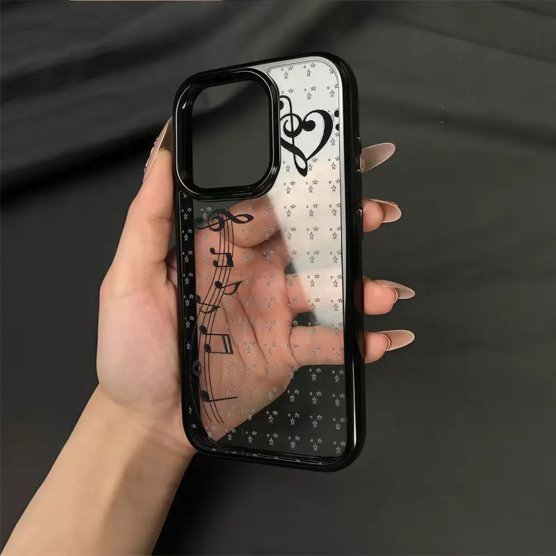 Phone Cases Girly - Nieuwe schattige INS-stijl cartoon meisje muzieknoot
