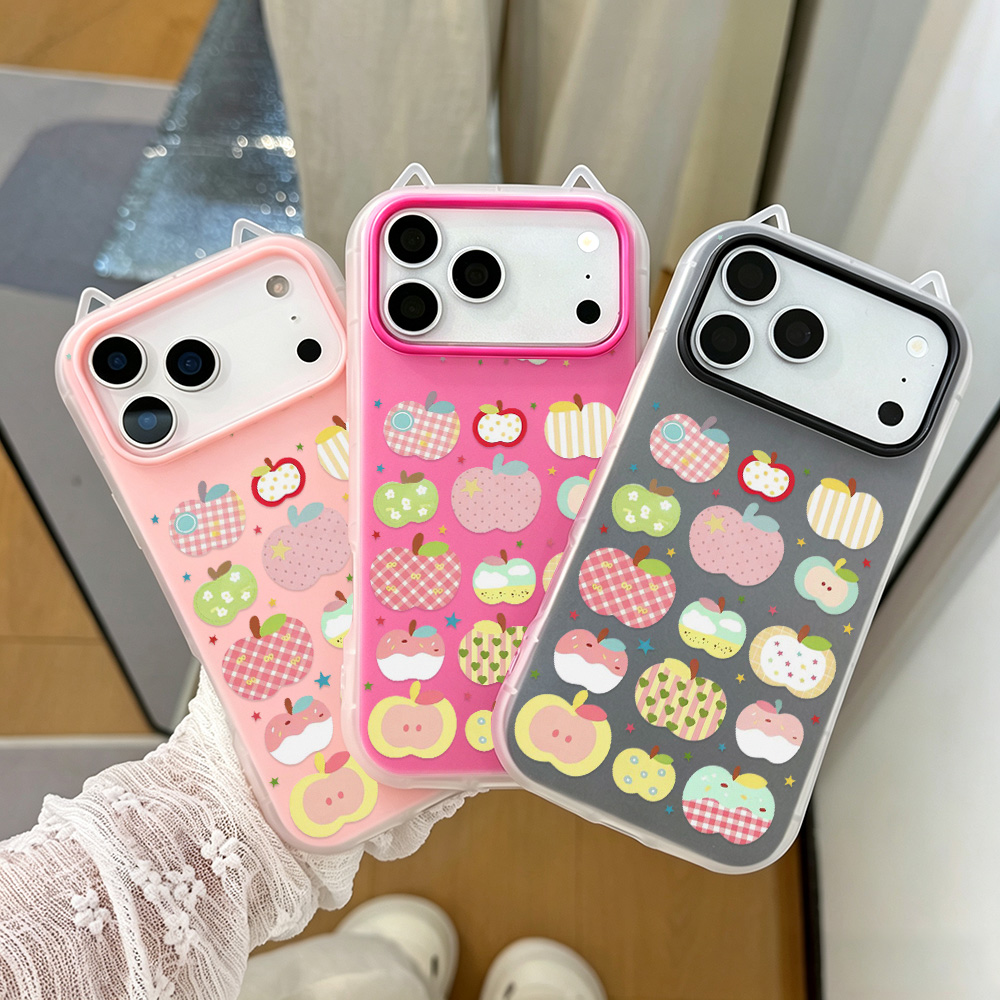 Phone Cases Girly - Telefoonhoesje met kattenoren, 2-in-1 jelly shell