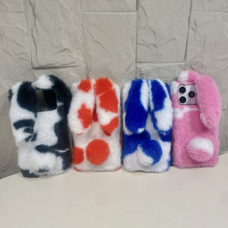 Phone Cases Iphone 16 Pro Max - Schattige konijnenprint pluche telefoonhoesjes voor iPhone