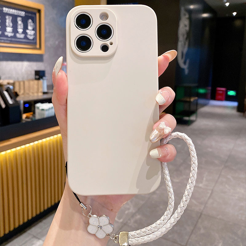 Silicone Liquid Case - Luxe vloeibare siliconen telefoonhoes met vijfbladige