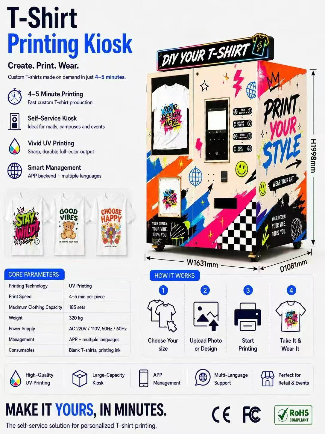 UV Flatbed Printer Automaat vo - Phone Cases Vending Machine recensie en prijs