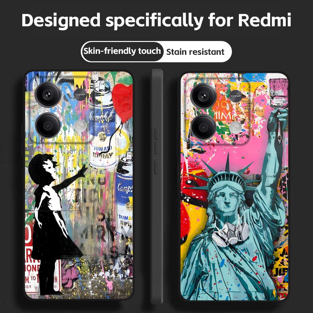 Banksy Graffiti Art Telefoon C - Phone Cases Redmi recensie en prijs