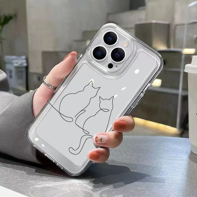 Schattige Line Cat Anti-drop T - Phone Cases Drop Proof recensie en prijs