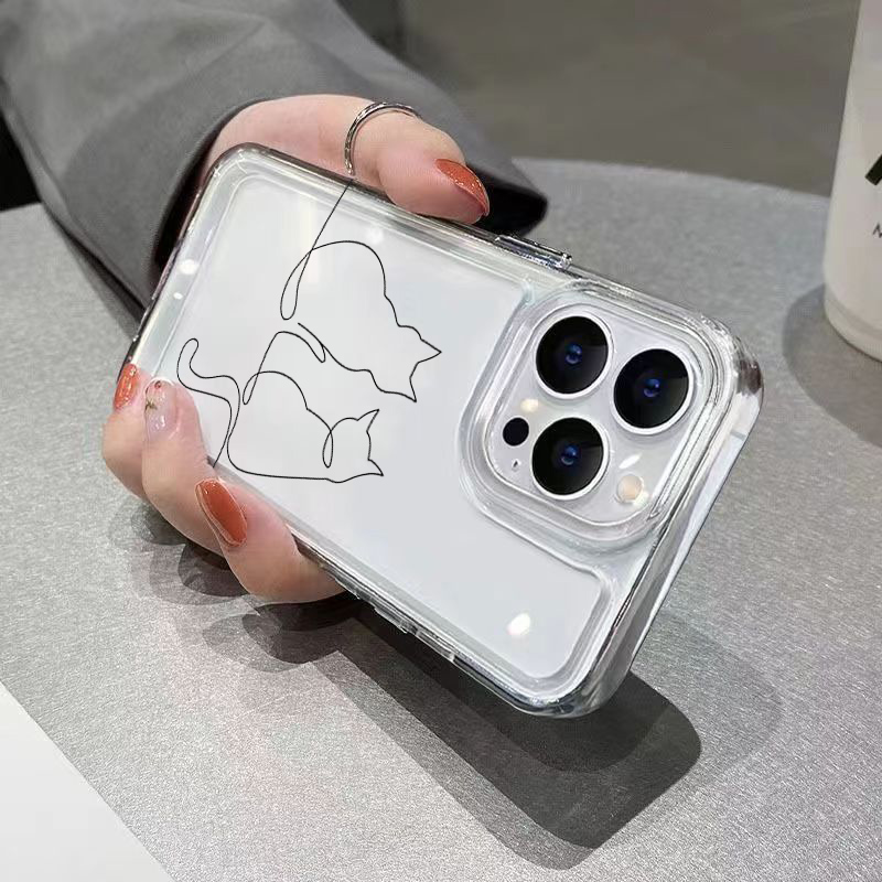 Schattige Line Cat Anti-drop T - Phone Cases Drop Proof recensie en prijs