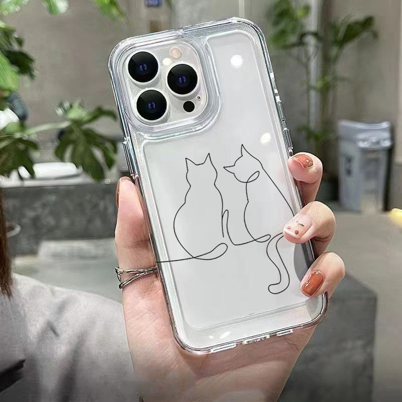 Schattige Line Cat Anti-drop T - Phone Cases Drop Proof recensie en prijs
