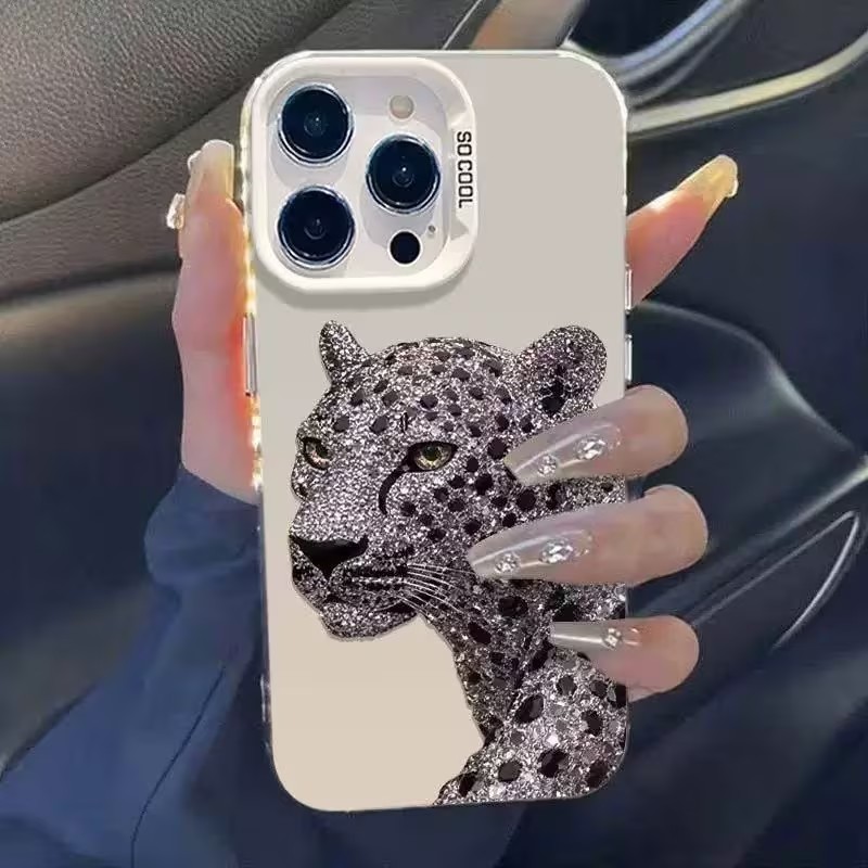 IMD Holografische Zilveren Tel - Phone Cases Leopard Print recensie en prijs