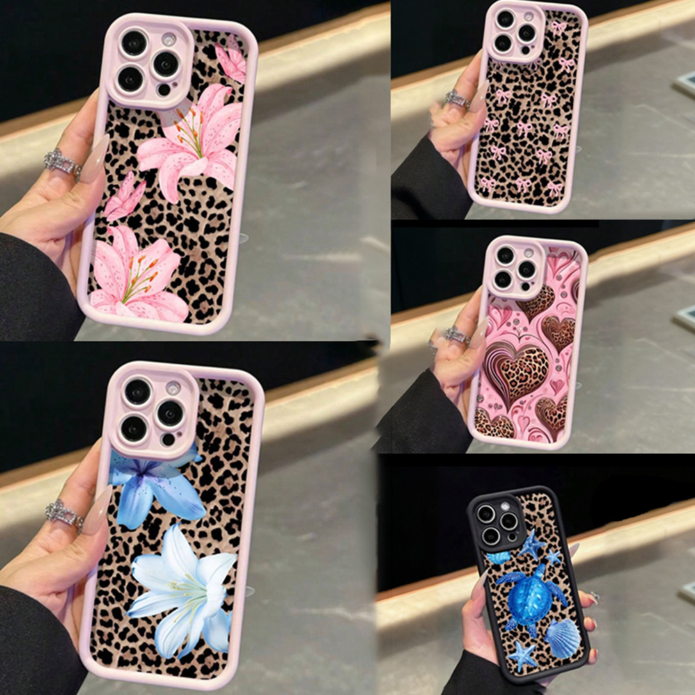 Roze strik lelie bloem luipaar - Phone Cases Leopard Print recensie en prijs