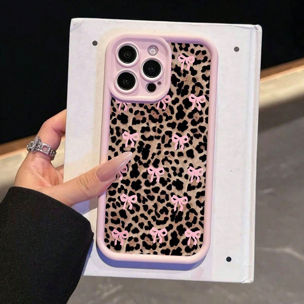 Roze strik lelie bloem luipaar - Phone Cases Leopard Print recensie en prijs