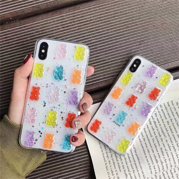 Leuke 3D Kleurrijke Beer Drupp - Phone Cases Drop Proof recensie en prijs