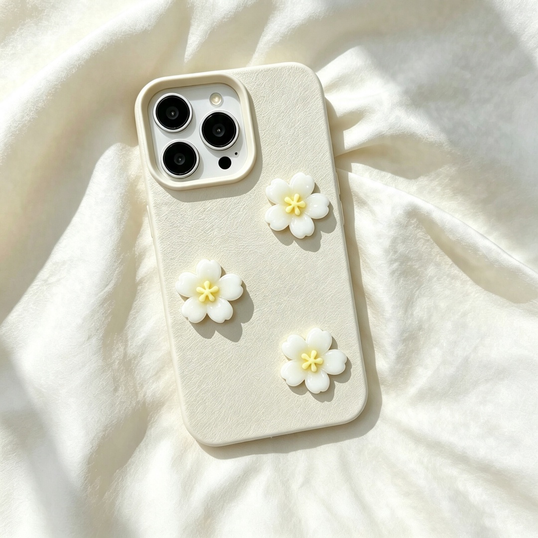 Girly 3D kersenbloesem zachte  - Phone Cases Girly recensie en prijs
