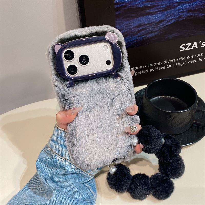 Luxe effenkleurige pluche tele - Phone Cases Iphone 16 Pro Max recensie en prijs