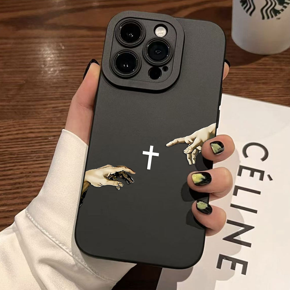 Jesus Cross Geschilderd Anti-S - Phone Cases Jesus recensie en prijs