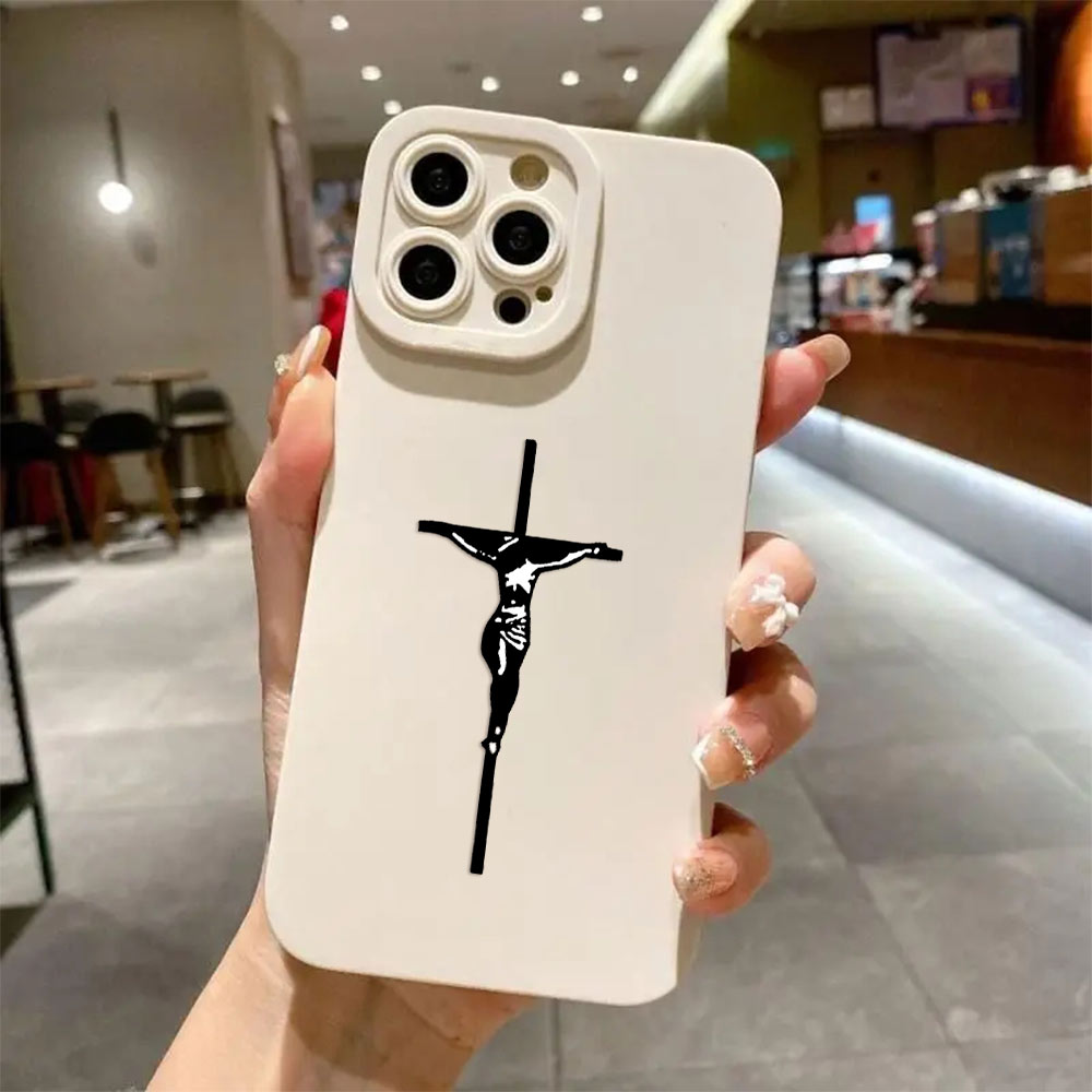 Jesus Cross Geschilderd Anti-S - Phone Cases Jesus recensie en prijs