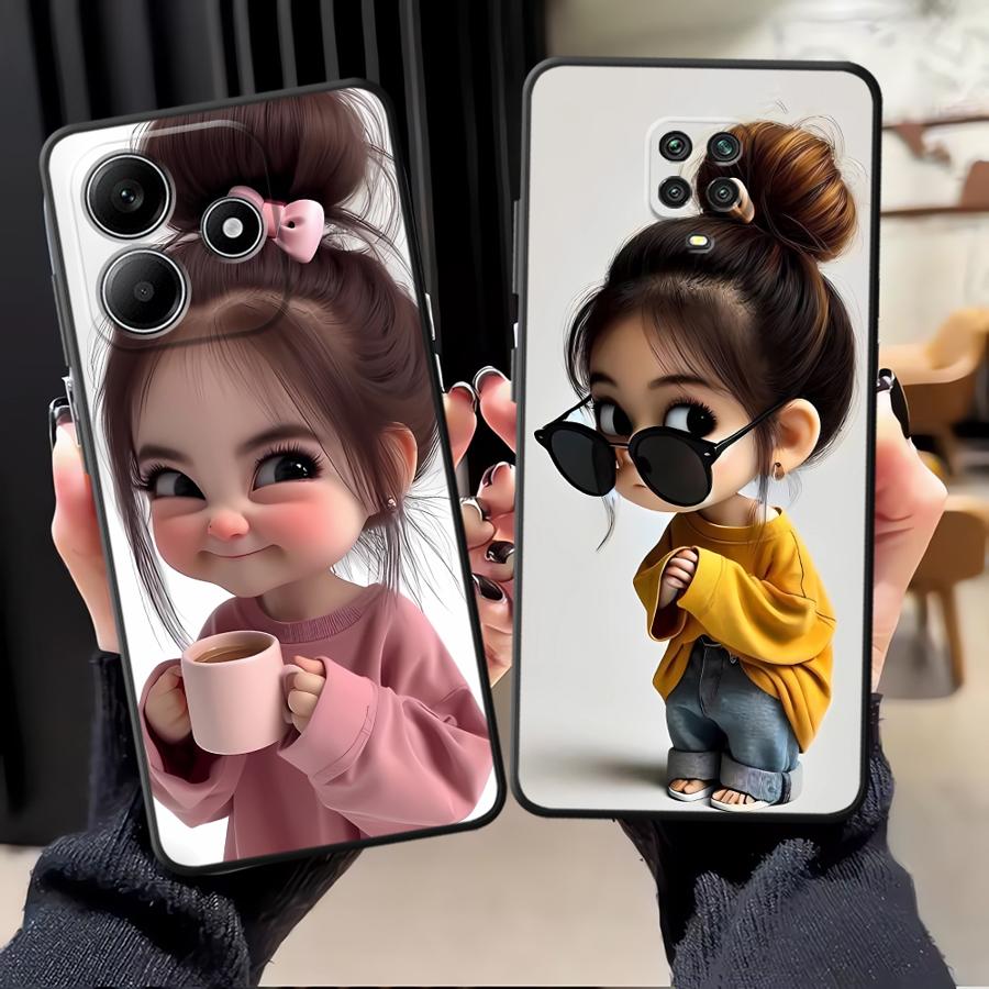 Cartoonmeisjespatroon telefoon - Phone Cases Redmi recensie en prijs