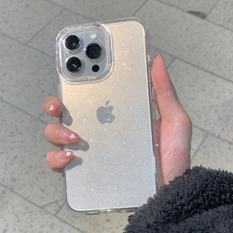 Transparant Eenvoudig Glitter  - Glitter Shockproof Case recensie en prijs