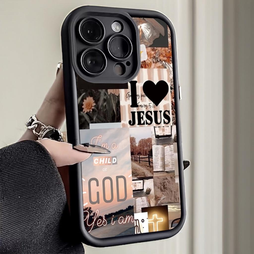 Jezus Collage Patroon Dikke Sc - Phone Cases Jesus recensie en prijs