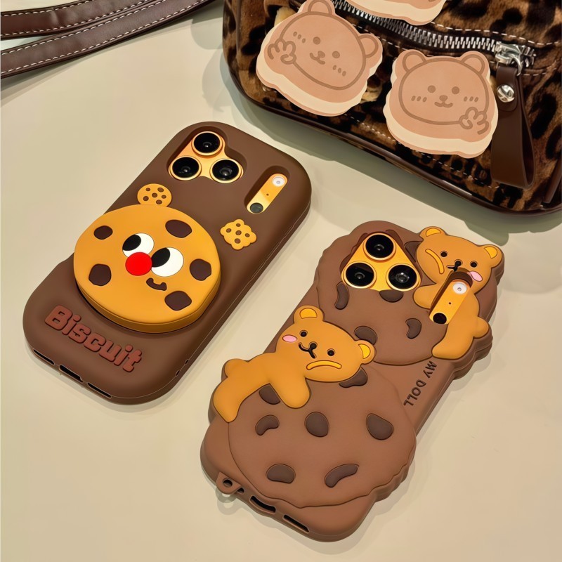 3D Cartoon Kawaii Biscuit Beer - Phone Cases Girly recensie en prijs