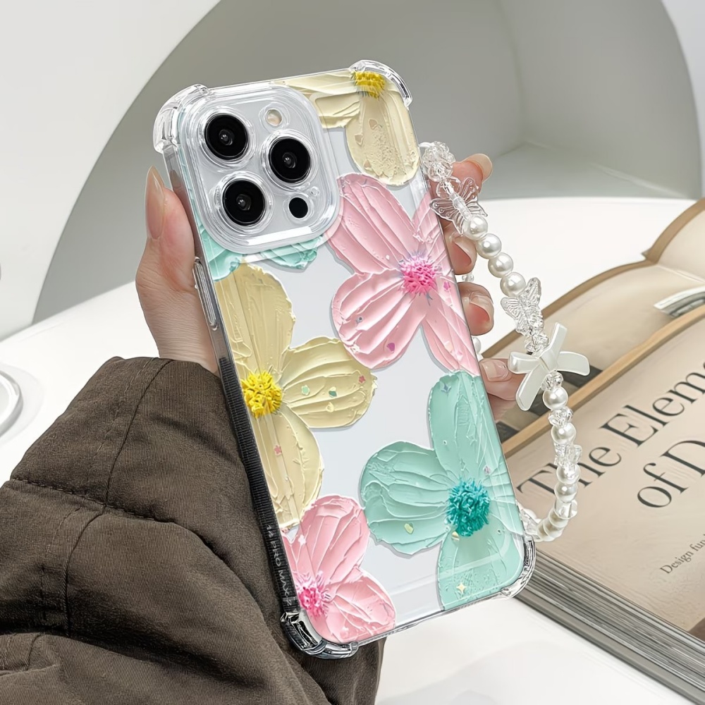 Kleurrijke Bloemen Transparant - Phone Cases Drop Proof recensie en prijs