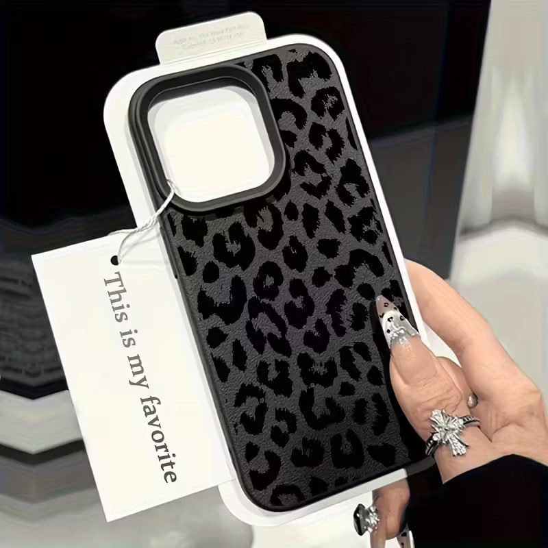 Stootvaste zwarte luipaard-lyc - Phone Cases Leopard Print recensie en prijs