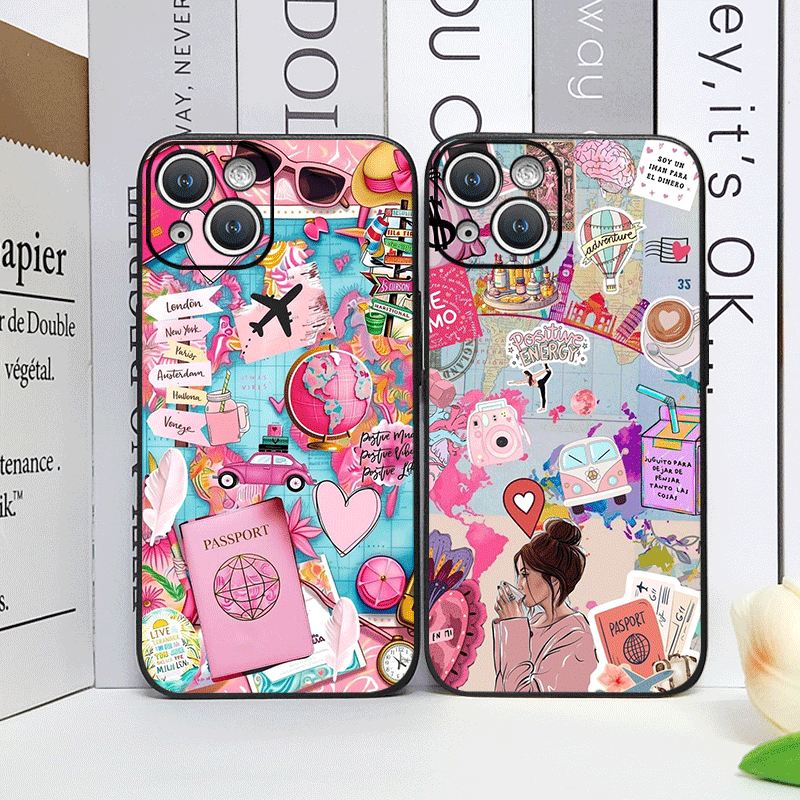 Reistas-print telefoonhoesje v - Phone Cases Drop Proof recensie en prijs