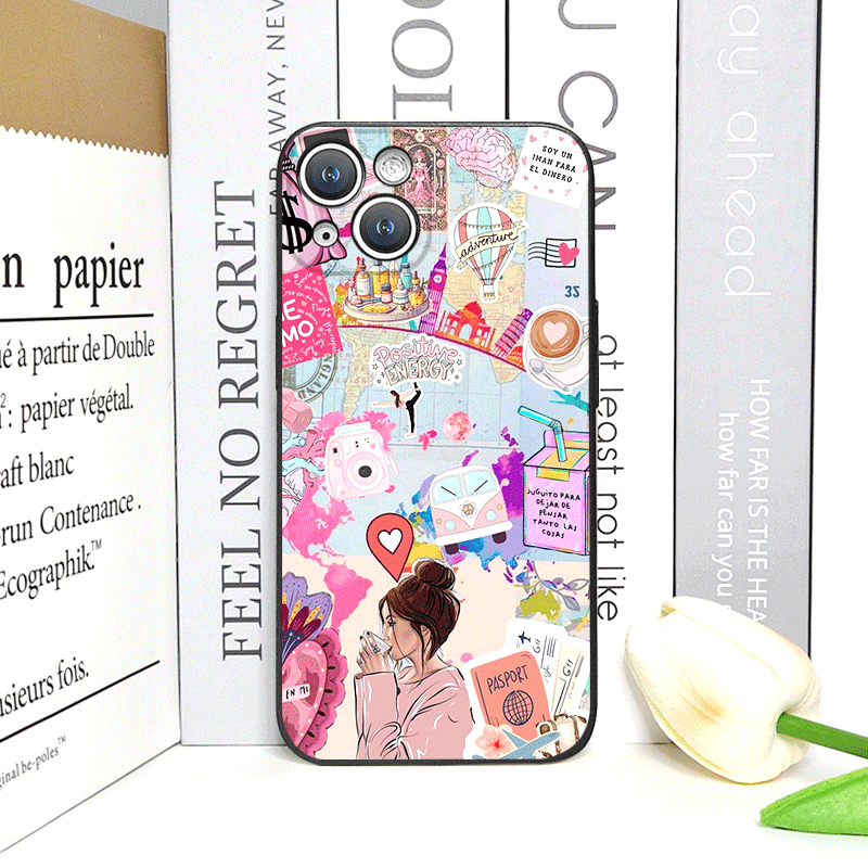 Reistas-print telefoonhoesje v - Phone Cases Drop Proof recensie en prijs