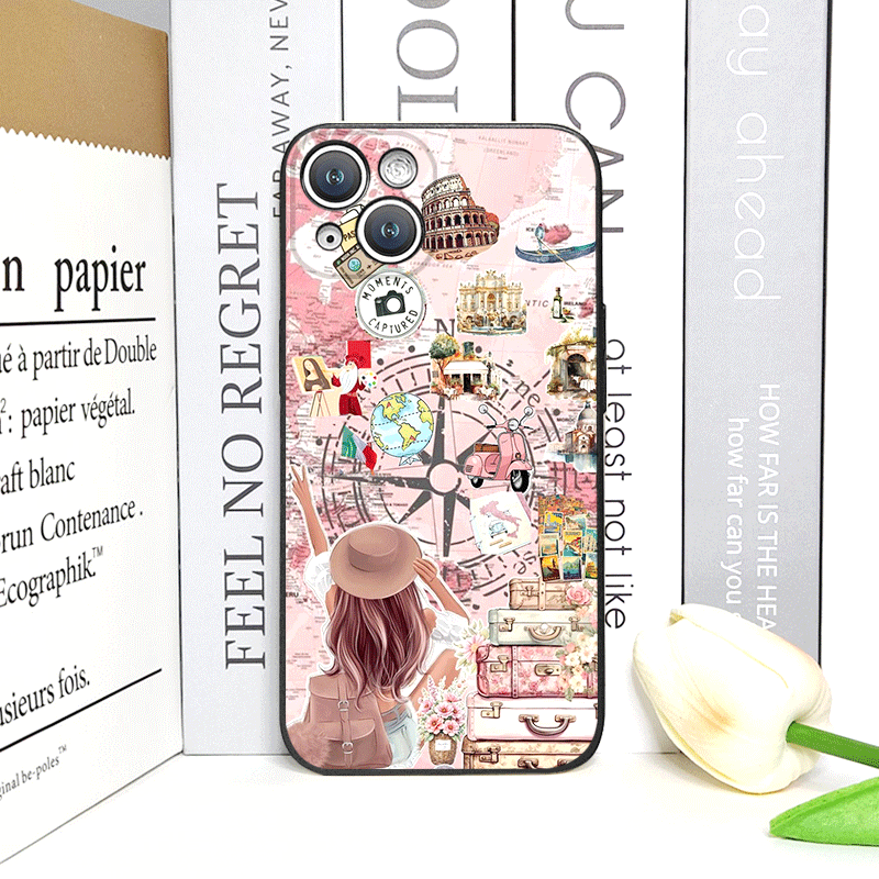 Reistas-print telefoonhoesje v - Phone Cases Drop Proof recensie en prijs