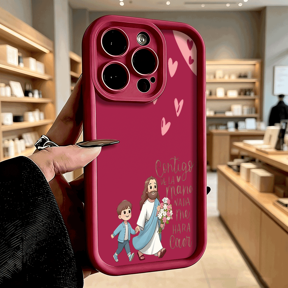 Jesus and Child Zachte TPU Tel - Phone Cases Jesus recensie en prijs