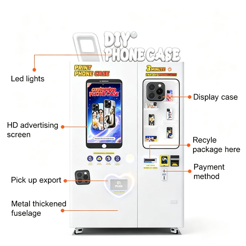 Kiosk voor het maken van op ma - Phone Cases Vending Machine recensie en prijs