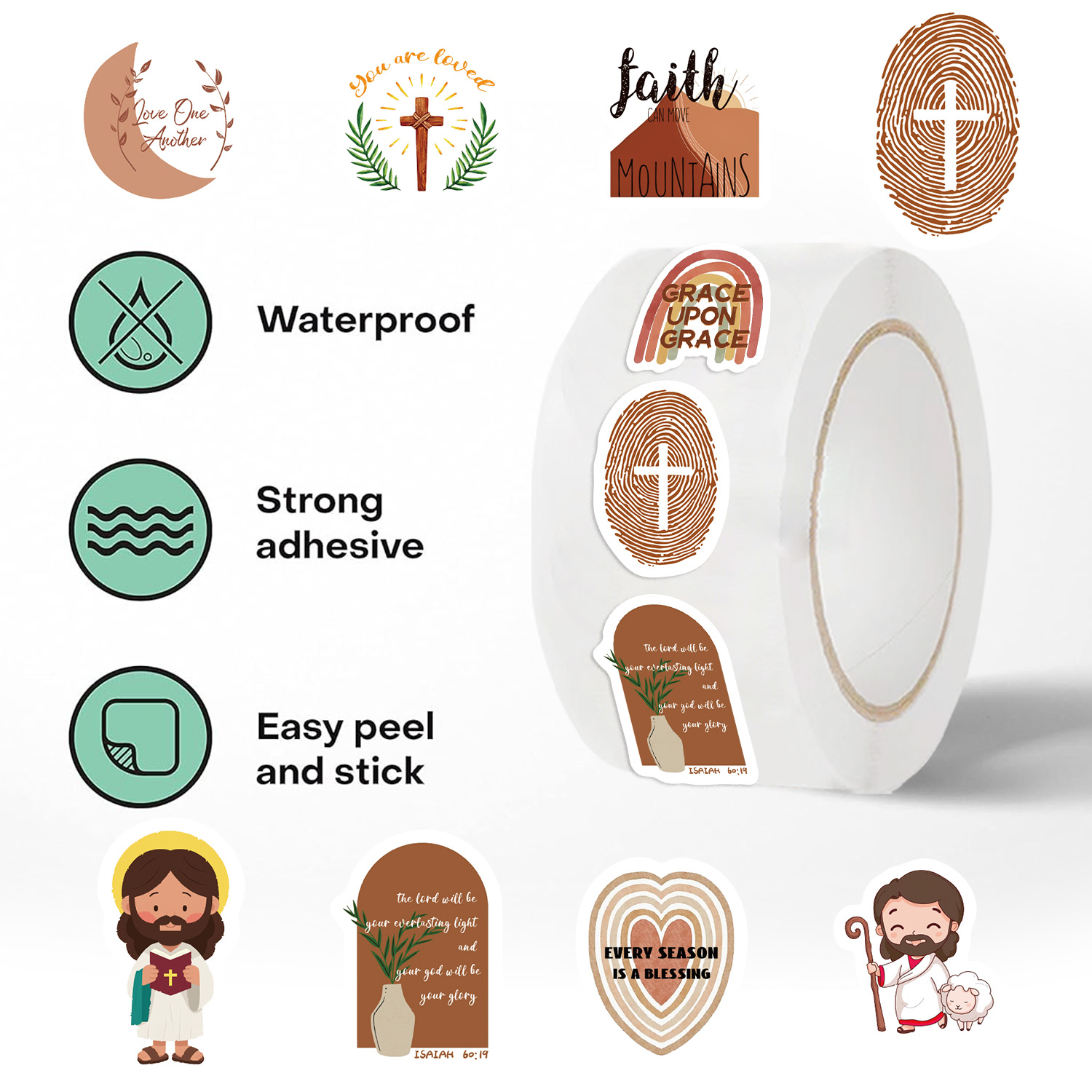 500 STKS Christian Jesus Roll  - Phone Cases Jesus recensie en prijs