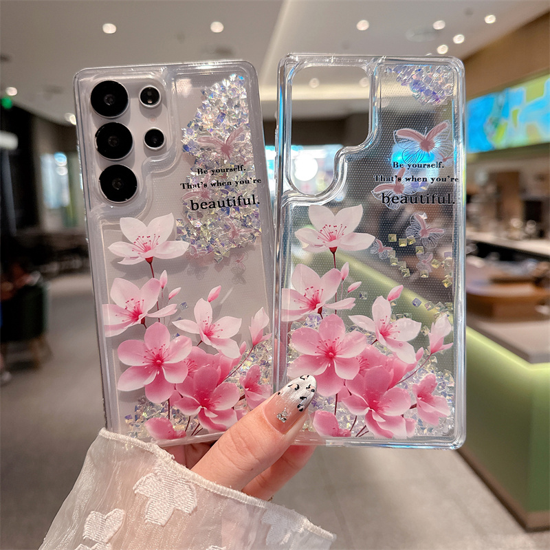 Glitter Rhinestone Quicksand h - Silicone Liquid Case recensie en prijs